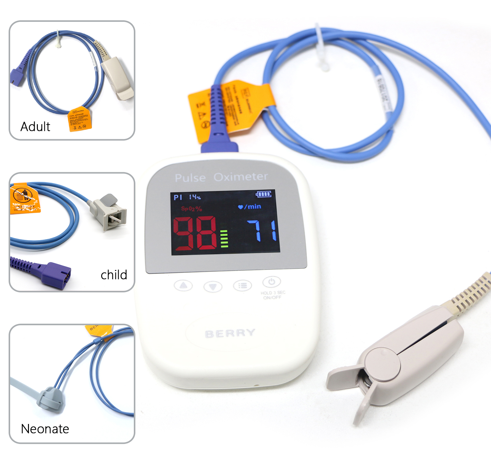 Oxymètre de pouls portable avec pince à doigt, battement de cœur, moniteur  de fréquence cardiaque Spo3, compteur d'oxygène sanguin, capteur de  pression - AliExpress